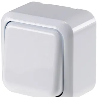 FASKO Wechsel-Schalter, AP, Weiß 250V~/ 10A, Aufputz, Schraubanschluss FASKO Wechsel-Schalter, AP, Weiß 250V~/ 10A, Aufputz, Schraubanschluss