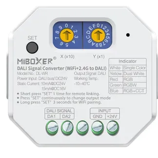 MiBoxer DL-WR DALI Signalwandler WiFi + 2,4GHz zu DALI MiBoxer DL-WR DALI Signalwandler WiFi + 2,4GHz zu DALI