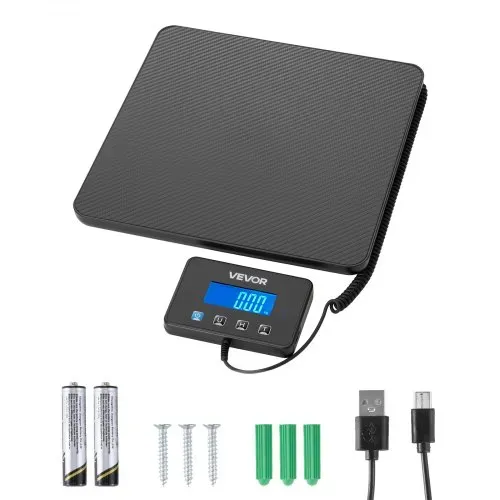 VEVOR Digitale Paketwaage, 10/100g, doppelte Genauigkeit, 200 kg Plattformwaage mit Hold-/Tara-Funktion & LCD-Display, für Pakete, Porto, Gepäck, Batterie & Ladekabel im Lieferumfang enthalten VEVOR Digitale Paketwaage, 10/100g, doppelte Genauigkeit, 200 kg Plattformwaage mit Hold-/Tara-Funktion & LCD-Display, für Pakete, Porto, Gepäck, Batterie & Ladekabel im Lieferumfang enthalten