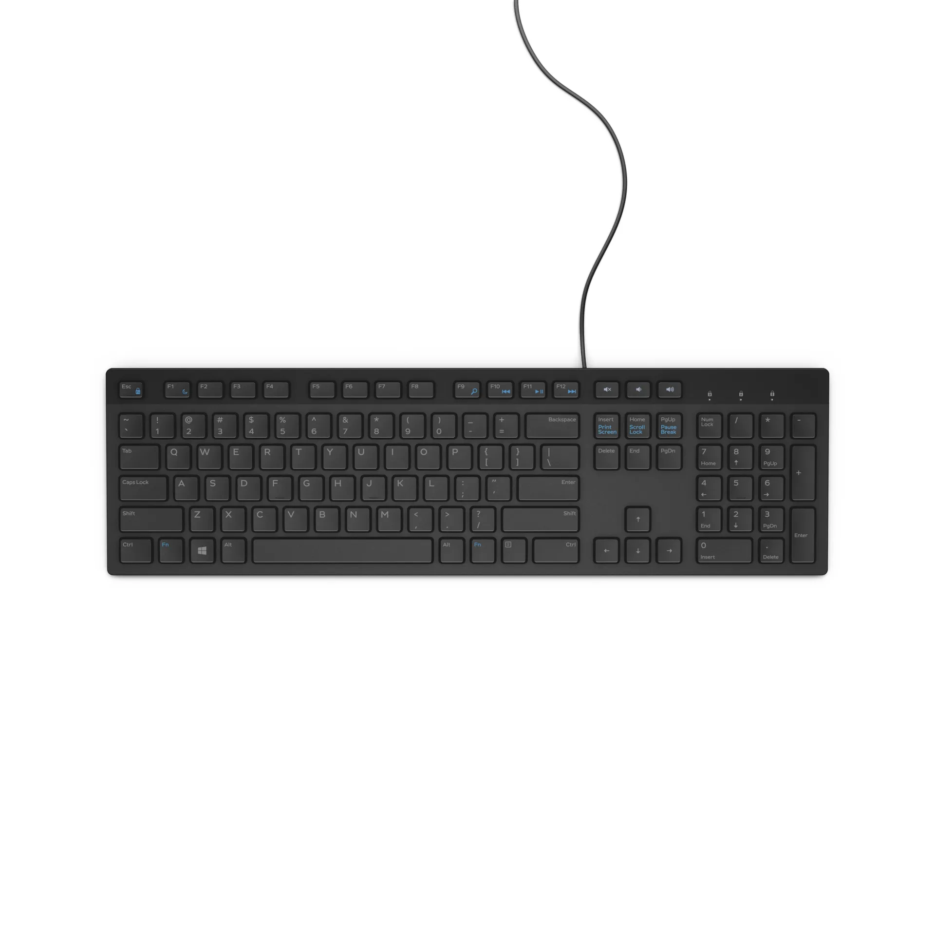 DELL kabelgebundene Tastatur – KB216 – US international (QWERTY) – schwarz DELL kabelgebundene Tastatur – KB216 – US international (QWERTY) – schwarz