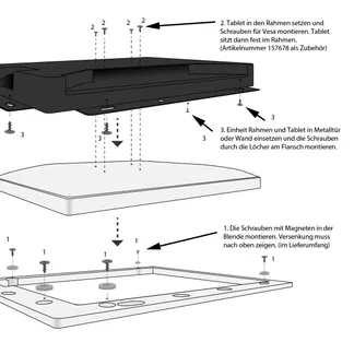 ALLNET Touch Display Tablet 15 Zoll zbh. Blende für Einbaurahmen Schwarz ALLNET Touch Display Tablet 15 Zoll zbh. Blende für Einbaurahmen Schwarz