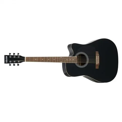 VEVOR Elektro Akustische Gitarre Cutaway Solo Anfängerpaket 1041,4 mm (41 inch) Schwarz – Bild 9