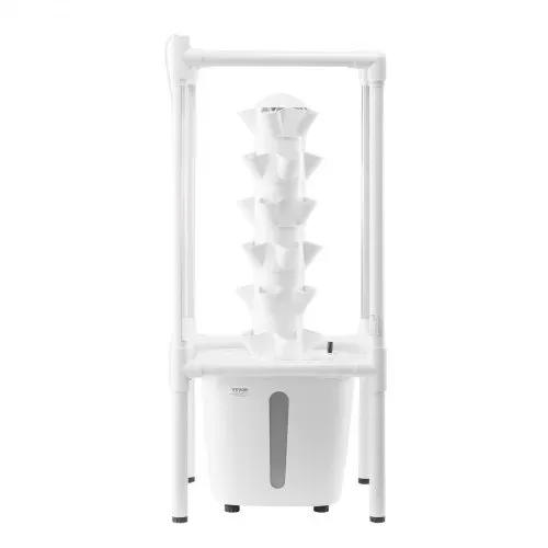 VEVOR Hydroponisches Anbausystem mit Wachstumslicht, 30 Steckplätze Hydroponik Turm mit 6 Ebenen, Hydronischer Garten für Zuhause mit Wasserpumpe, Pflanzenkeimungsset für Kräuter, Obst und Gemüse – Bild 9