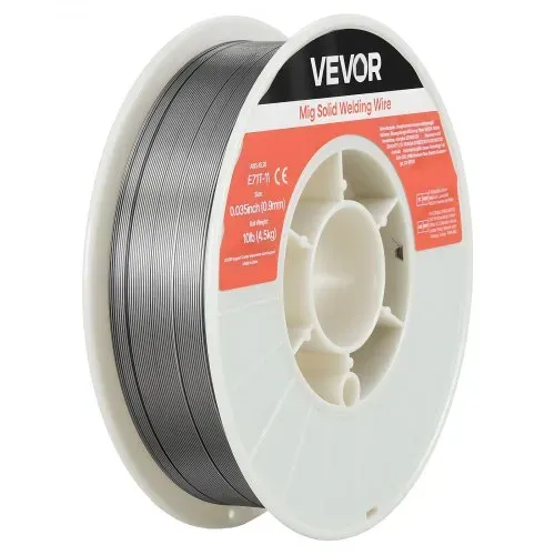 VEVOR Fülldraht 0,9 mm E71T-11, MIG-Schweißdraht, 4,5 kg Drahtrolle für Baustahl mit Geringer Spritzerbildung für Alle Schweißpositionen, Selbstschützend für den Außeneinsatz, 1 Stk. – Bild 10