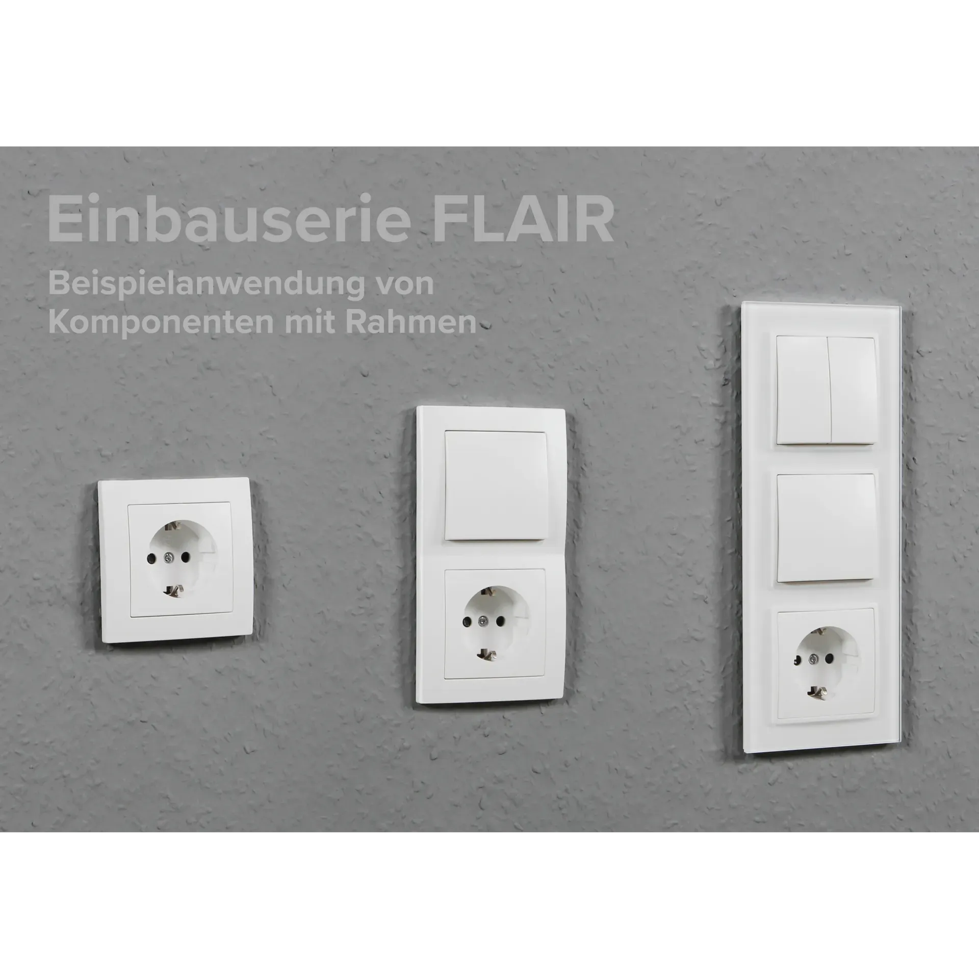 Schalter und Steckdosen Set McPower Flair ''Standard'', 20-teilig, weiß – Bild 4
