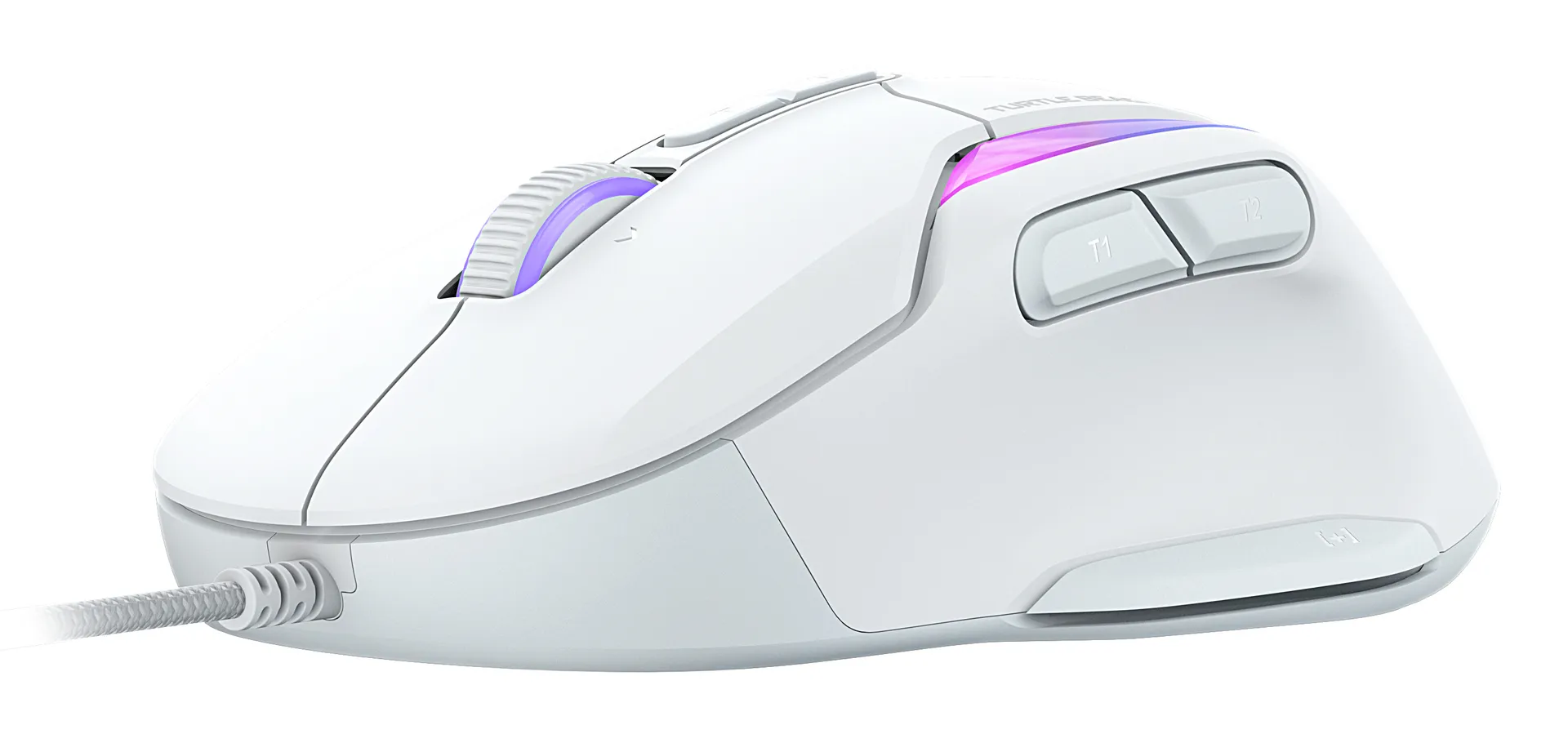Turtle Beach Kone II – Ergonomische RGB-Gaming-Maus, 26K DPI Optischer Sensor, optische Schalter mit 100 Mio. Klick-Lebensdauer, 23 programmierbare Funktionen, 4D-Scroll-Rad, Weiß – Bild 2