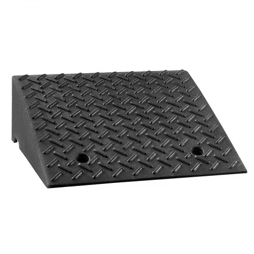 VEVOR Bordsteinrampe für Einfahrten, Schwellenrampe 3175 kg Tragkraft, 18 cm Höhe, Übergangsrampe mit Ablauftank für Rollstühle, Kinderwagen, Motorräder, Autos, Rasenmäher & Anhänger, 2er-Pack – Bild 8