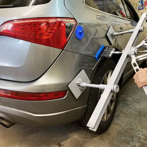 VEVOR Dellenziehhebel-Set, passend zum Dellenziehen aus Aluminium und Stahl, mit 6 Klauenhaken, 75 cm lange Dellenentfernerstange für die Dellenreparatur an der Karosserie – Bild 7