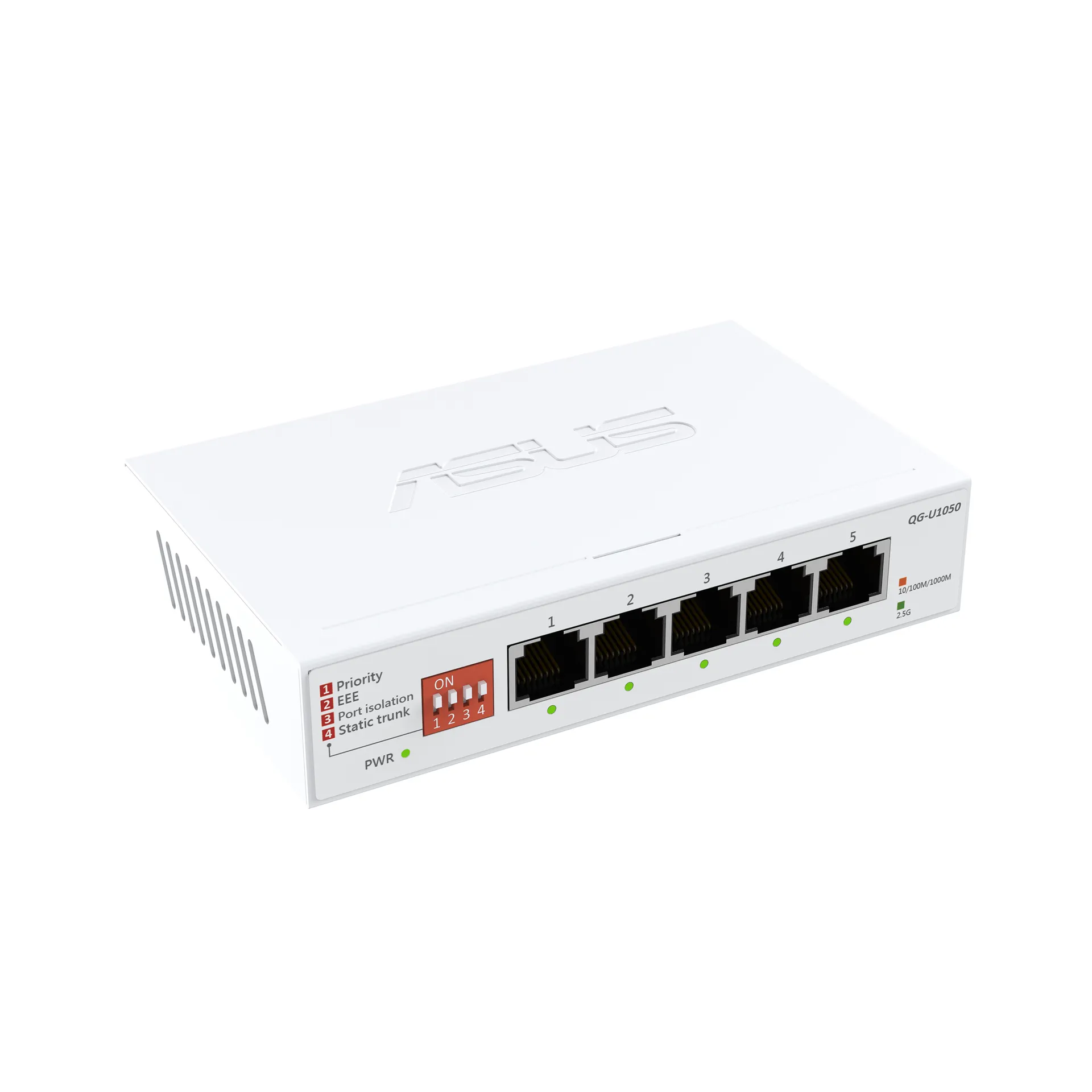 ASUS QG-U1050 Unmanaged 2.5G Ethernet (100/1000/2500) Weiß – Bild 3
