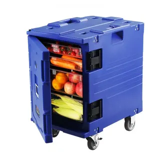 VEVOR Isolierter Lebensmittelbehälterträger, 82 Qt Hot Box für die Gastronomie, LLDPE-Lebensmittelbehälterträger mit einteiliger Schnalle, Frontlader mit Griffen, Endlader mit Rädern für Restaurant, Kantine usw. VEVOR Isolierter Lebensmittelbehälterträger, 82 Qt Hot Box für die Gastronomie, LLDPE-Lebensmittelbehälterträger mit einteiliger Schnalle, Frontlader mit Griffen, Endlader mit Rädern für Restaurant, Kantine usw.