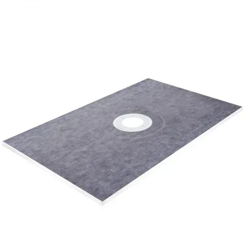 VEVOR Duschschwellen-Set, 38 x 60 Zoll wasserdichte Duschschwellenauflage mit 4 Zoll PVC-Mittelflansch, 4 Zoll Edelstahlgitter, 2 zuschneidbare Duschschwellen und Kelle, Duschwannen-Gefällestäbe passend für Badewanne – Bild 8