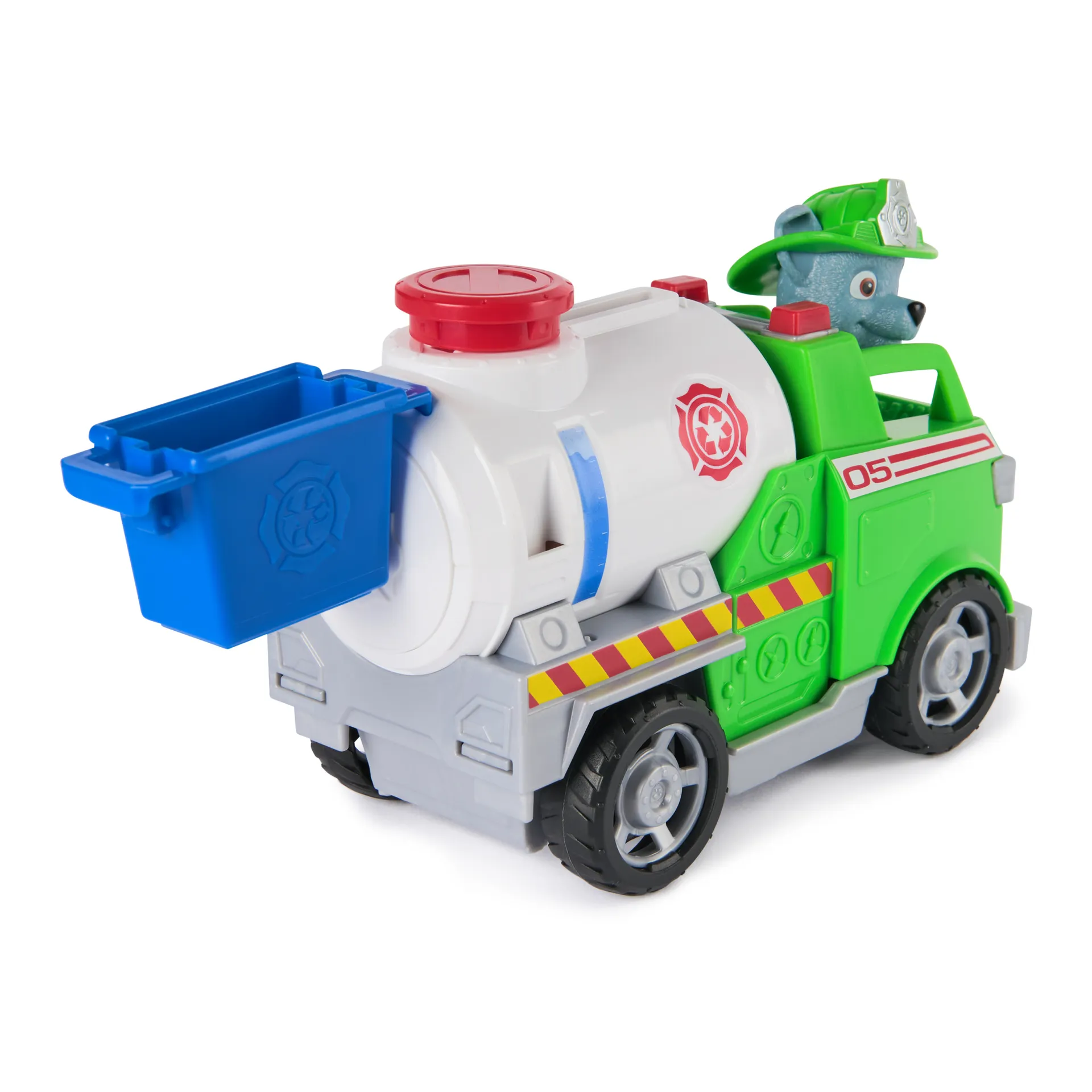 PAW Patrol Fire Rescue - Rockys Tanklaster mit Greiferklaue und Behälter sowie Rocky Hundefigur – Bild 3