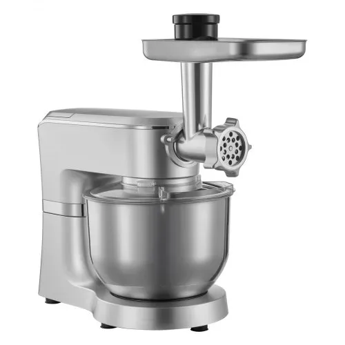 VEVOR multifunktionale Küchenmaschine elektrisch 1500 W mit Edelstahlschüssel (6 L) & Mixbecher (1,5 L), Knetmaschine Teigmixer mit 6+P Geschwindigkeiten & Knethaken & Schneebesen & Rührbesen – Bild 10
