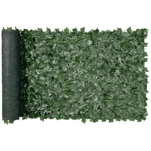 VEVOR Sichtschutzzaun 99x249cm künstlicher grüner Sichtschutz Efeuzaun mit Netzgeweberückseite und verstärkter Verbindung künstliche Hecken mit Weinblättern als Dekoration für Garten und Hof VEVOR Sichtschutzzaun 99x249cm künstlicher grüner Sichtschutz Efeuzaun mit Netzgeweberückseite und verstärkter Verbindung künstliche Hecken mit Weinblättern als Dekoration für Garten und Hof