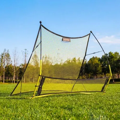 VEVOR Fußball-Rebounder 1830 x 1085 mm, 2-in-1 Rückprallnetz für Ballkontrolle & Passübungen, Rebounder mit Verdickten Fiberglasstangen & Eisenrohren, Trainingsgerät für Jugendliche & Erwachsene – Bild 7