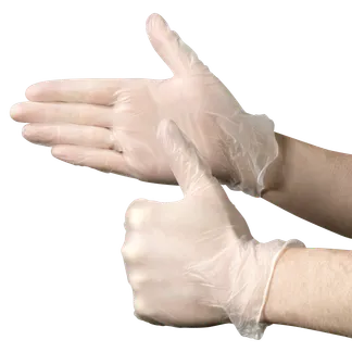 Einweghandschuhe Vinyl,100 Stück, Größe S, transparent Einweghandschuhe Vinyl,100 Stück, Größe S, transparent