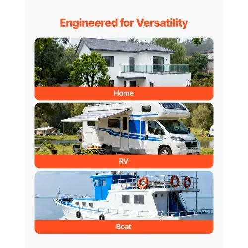 VEVOR 3000W Hybrid-Wechselrichter, 24V DC auf 230V AC, mit integriertem 80A MPPT-Solarladeregler, kompatibel mit Blei-Säure-& Lithiumbatterien, für Zuhause, RV & netzunabhängige Systeme – Bild 5
