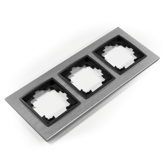 Rahmen McPower “Flair“, 3-fach, silbernes Aluminium Rahmen McPower “Flair“, 3-fach, silbernes Aluminium