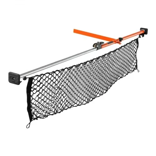 VEVOR Cargo Bar Ratschen Ladestange verstellbar 1016-1854 mm, Ladeflächenstange Ladestabilisator aus Stahl mit rutschfesten Fußpolstern & Netz & Trennstange, für Pickup Truck SUV Minivan – Bild 8