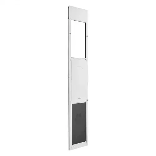 VEVOR Hundeklappe für Glasschiebetür, Hundetür Höhenverstellbar von 1927 bis 2049 mm, Rahmen aus Aluminiumlegierung mit 3-Lagiger Klappe & Drehscharnier, Haustierklappe für Extra Große Hunde, XL – Bild 8