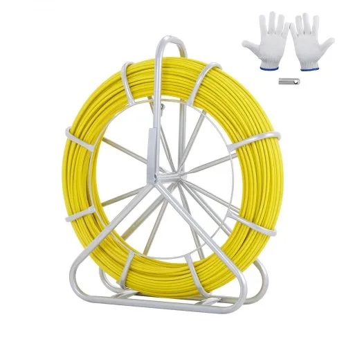 VEVOR Fish Tape Puller Fiberglas 183 m 7,9375 mm Wire Cable Running Duct Rodder VEVOR Fish Tape Puller Fiberglas 183 m 7,9375 mm Wire Cable Running Duct Rodder