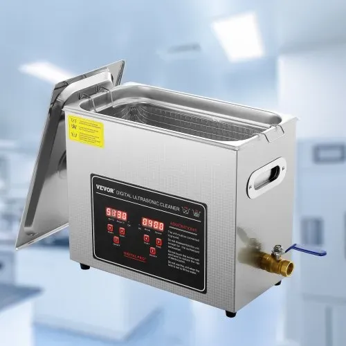 VEVOR Ultraschallreiniger Ultraschall Edelstahl-Reinigungsgerät 300 W, 6 L Ultraschallreinigungsgerät mit Digitaler Anzeige 0-30 Min, Reinigung Ultraschall für Schmuck, Brillen, Uhren usw. – Bild 7