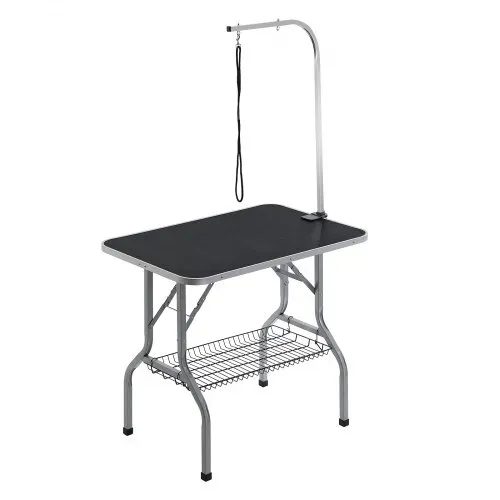 VEVOR Trimmtisch 985x615x1662mm Schertisch Edelstahl Hundepflegetisch 150kg Tragfähigkeit Frisiertisch Hund Faltbar Tierpflegetisch 914,4x609,6mm Desktop Ideal für Baden Trimmen Trocknen Bürsten – Bild 10