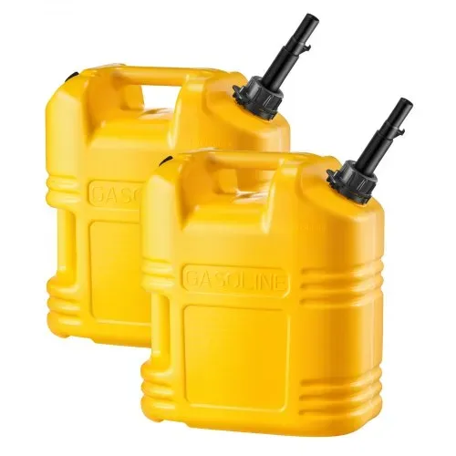 VEVOR Kraftstoffkanister 2er-Pack 19 L, Benzinkanister mit Ausguss & klarer Skala, max. Durchflussrate 15 L/min, Flüssigkeitsbehälter für die meisten Autos, Motorräder, SUVs, ATVs & UTVs, gelb – Bild 8