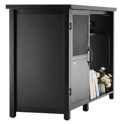 VEVOR Aquariumständer, 75 Gallonen Fischtankständer, 132 x 50 x 82 cm Schildkrötentankständer aus Stahl und MDF, 284 kg Tragkraft, Reptilientankständer mit Lagerschrank & Integriertem Netzteil – Bild 9