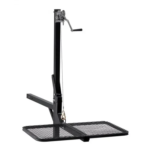 VEVOR Game Hoist, Hirschhebezeug mit Anhängerkupplung & Hebesystem-Plattform, 136 kg Tragkraft, Wildhebezeug-Windenlift mit 5,08 cm Empfänger, 360-Grad-Schwenkwelle & faltbar, 1440x900x1310 mm – Bild 10