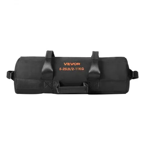 VEVOR Workout-Sandsack, strapazierfähige Powerbags Sandsack-Trainingstasche mit Griffen, verstellbar 2-11 kg für Fitness-Krafttraining, Cross-Training, Fitnessstudio-Übungen, Schwarz (ungefüllt) – Bild 9