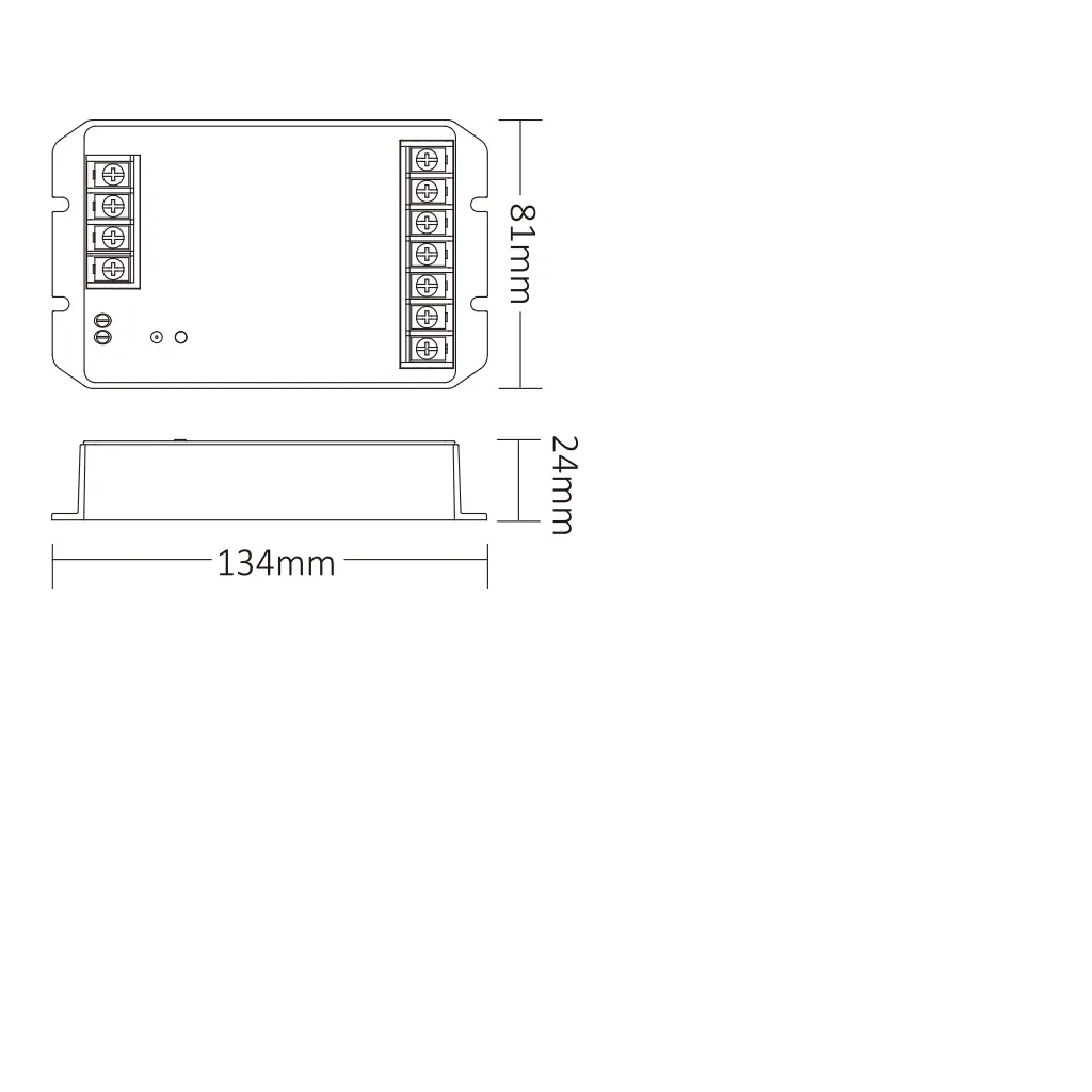 MiBoxer HR5 LED Controller 5in1 RGB-WW (RGB-CCT) DC12~48V 2.4G HP 30A – Bild 3
