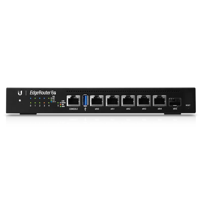 Ubiquiti EdgeRouter 6-Port with PoE, ER-6P Ubiquiti EdgeRouter 6-Port with PoE, ER-6P