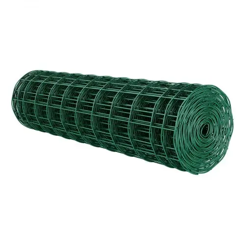 VEVOR Gartenzaun, 1 x 20 m, Maschendraht-Zaun (2,1 mm), verzinkter Stahldrahtzaun für Rinder, Schweine & Schafe, vinylbeschichteter Viehzaun für Tiergehege, Käfigdraht, Gartenzäune, Grün – Bild 8