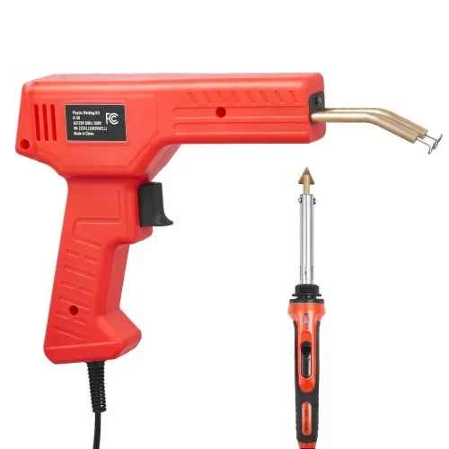 VEVOR Kunststoff-Schweißgerät, 100 W Schweißpistole + 60/100 W Lötkolben, Kunststoff-Reparatur-Set mit 1000 Stk. Heißklammern & 60 Stäben für Auto-Stoßstangen, Kajaks, Elektronik, Spielzeug – Bild 9