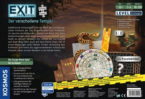 Kosmos EXIT - Das Spiel + Puzzle: Der verschollene Tempel – Bild 2