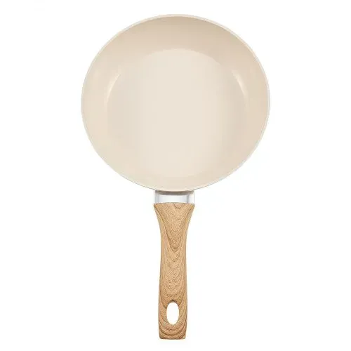VEVOR Bratpfannen Set 3-tlg. (200 / 240 / 280 mm), Hochleistungs-Bratpfannen aus Aluminium (Antihaftbeschichtet), Kochpfanne Küchenkochgeschirr geeignet für Gas Elektro Induktion Beige – Bild 9