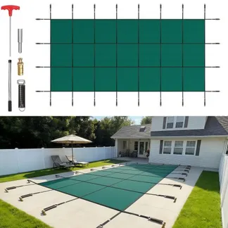 VEVOR Pool Abdeckplane rechteckig 5,47 x 11,47 m, Poolüberdachung aus Polypropylen, Winterabdeckplane Pool Grün, Staubdicht Sicherheit, Poolabdeckung Enges Netz, Sicherheitsabdeckung für Schwimmbäder VEVOR Pool Abdeckplane rechteckig 5,47 x 11,47 m, Poolüberdachung aus Polypropylen, Winterabdeckplane Pool Grün, Staubdicht Sicherheit, Poolabdeckung Enges Netz, Sicherheitsabdeckung für Schwimmbäder