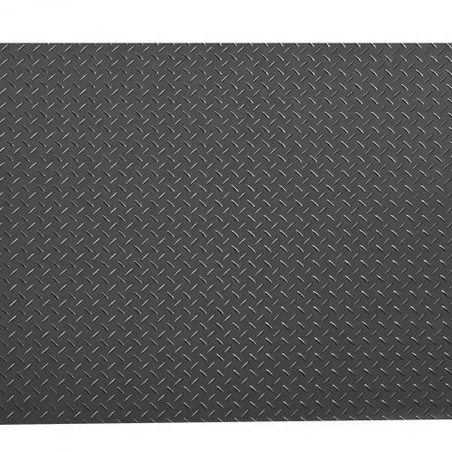 VEVOR Garagenbodenmatte, 1200x3050 mm Antirutschmatte, 2,2 mm dicke PVC-Noppenmatte, Bodenschutzmatte mit doppelseitigem Klebeband, leicht zu reinigen, für Lager, Fitnessstudios, Anhänger, Schwarz – Bild 8