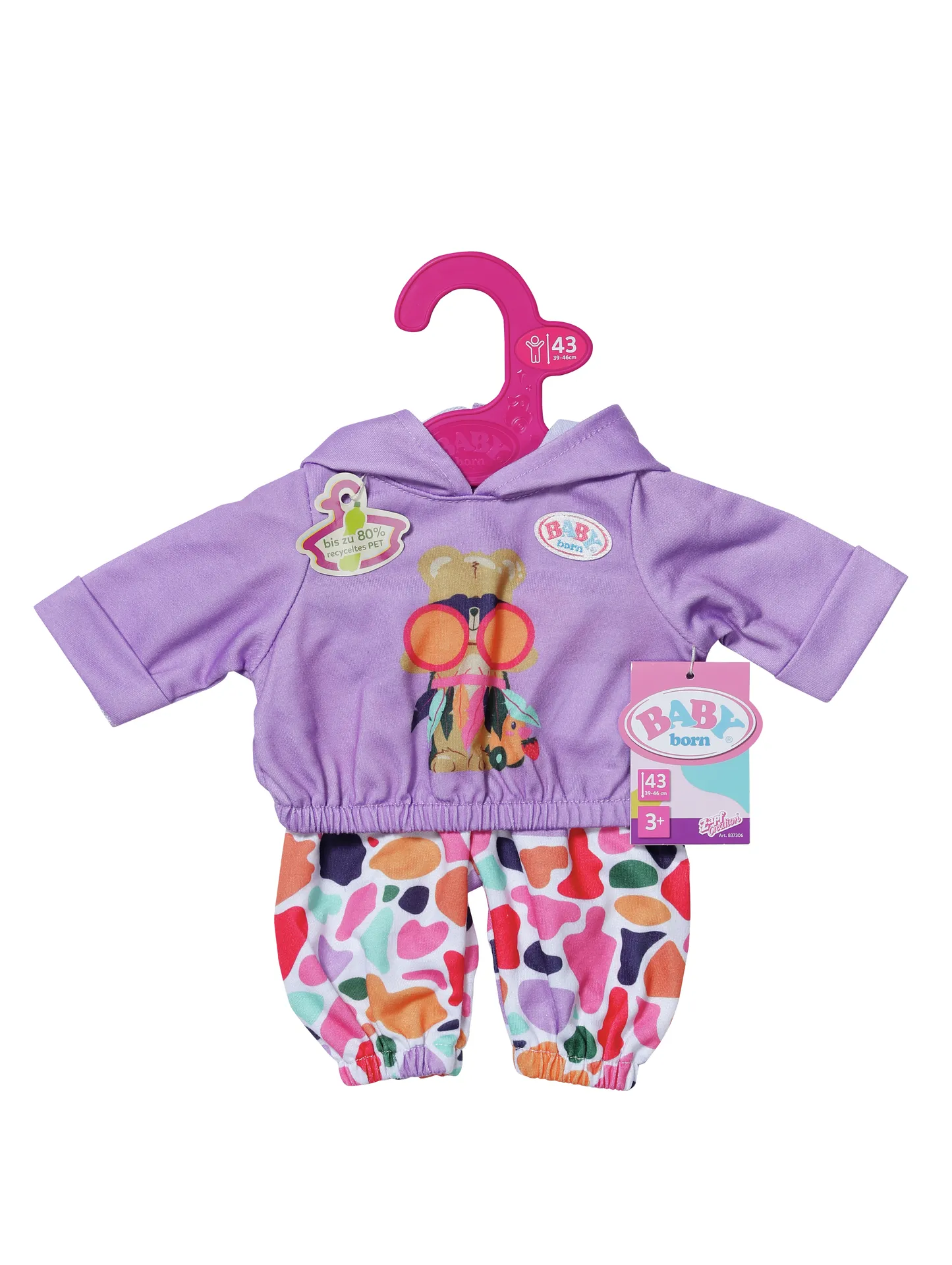 BABY born Hoodie Outfit 43cm Puppen-Kleiderset – Bild 2