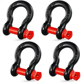 VEVOR 4er-Pack 5/8 Zoll D-Ring-Schäkel mit 3/4 Zoll Schraubstift 13000kg Bruchfestigkeit VEVOR 4er-Pack 5/8 Zoll D-Ring-Schäkel mit 3/4 Zoll Schraubstift 13000kg Bruchfestigkeit
