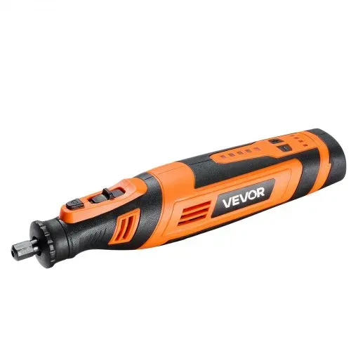 VEVOR 136-tlg. Akku Multifunktionswerkzeug, DC8V tragbares Mini-Rotationswerkzeug, 5 Gang 5000–30000 U/min, zum Gravieren, Schleifen, Polieren, Schnitzen, Schleifen, Schneiden, Heimwerkerhandwerk – Bild 8