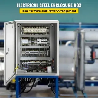 VEVOR Schaltschrank NEMA-Industriegehäuse, 50 x 40 x 25 cm NEMA 4X-Stahl-Verteilerschrank, IP66 wasser- und staubdicht, elektrischer Anschlusskasten für den Außen-/Innenbereich, mit Montageplatte VEVOR Schaltschrank NEMA-Industriegehäuse, 50 x 40 x 25 cm NEMA 4X-Stahl-Verteilerschrank, IP66 wasser- und staubdicht, elektrischer Anschlusskasten für den Außen-/Innenbereich, mit Montageplatte