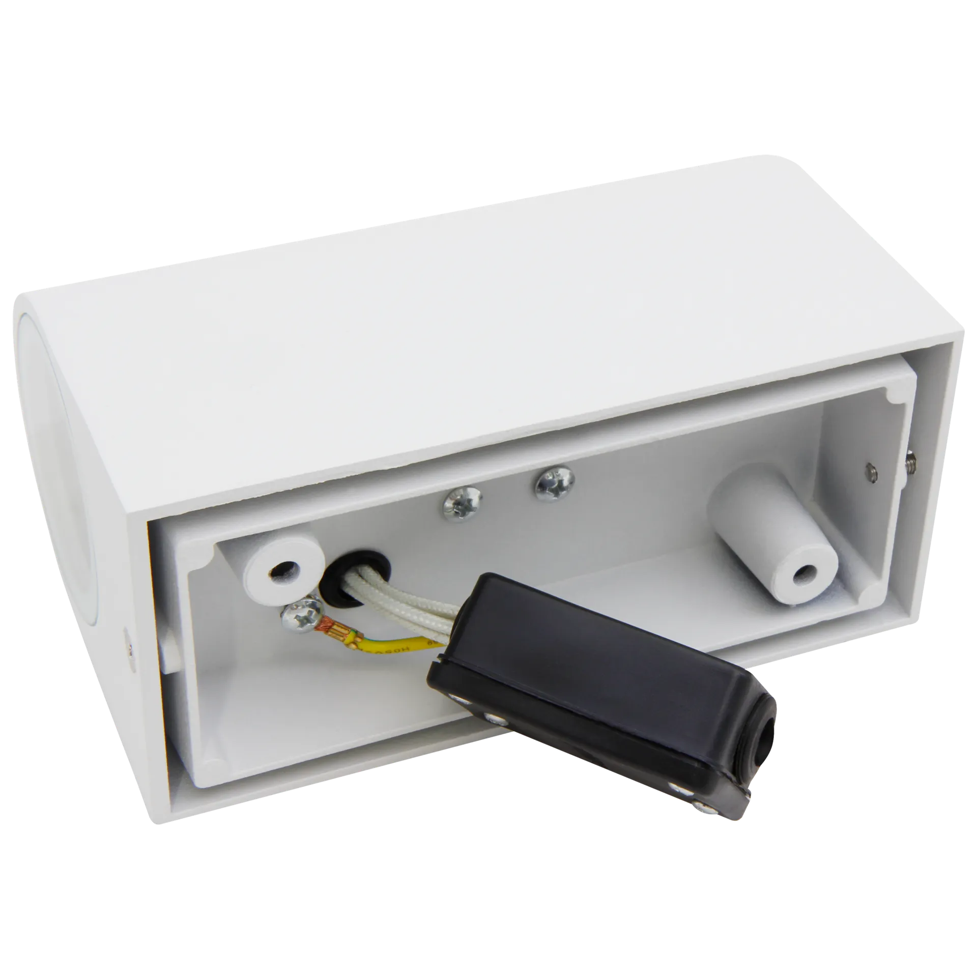 Wandleuchte McShine ''Oval-W'' weiß, IP44, 2x GU10, Aluminium Gehäuse – Bild 2