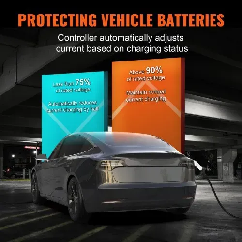 VEVOR Typ2 EV Ladekabel 16A 3,68kW(einphasig)/11kW(dreiphasig) Elektroauto Ladegerät IP66 Wallbox 7,5m Kabel Ladekabel 4 Stufen der Stromanpassung (16A/13A/10A/8A) Ladegerät CEE 16-Stecker – Bild 3
