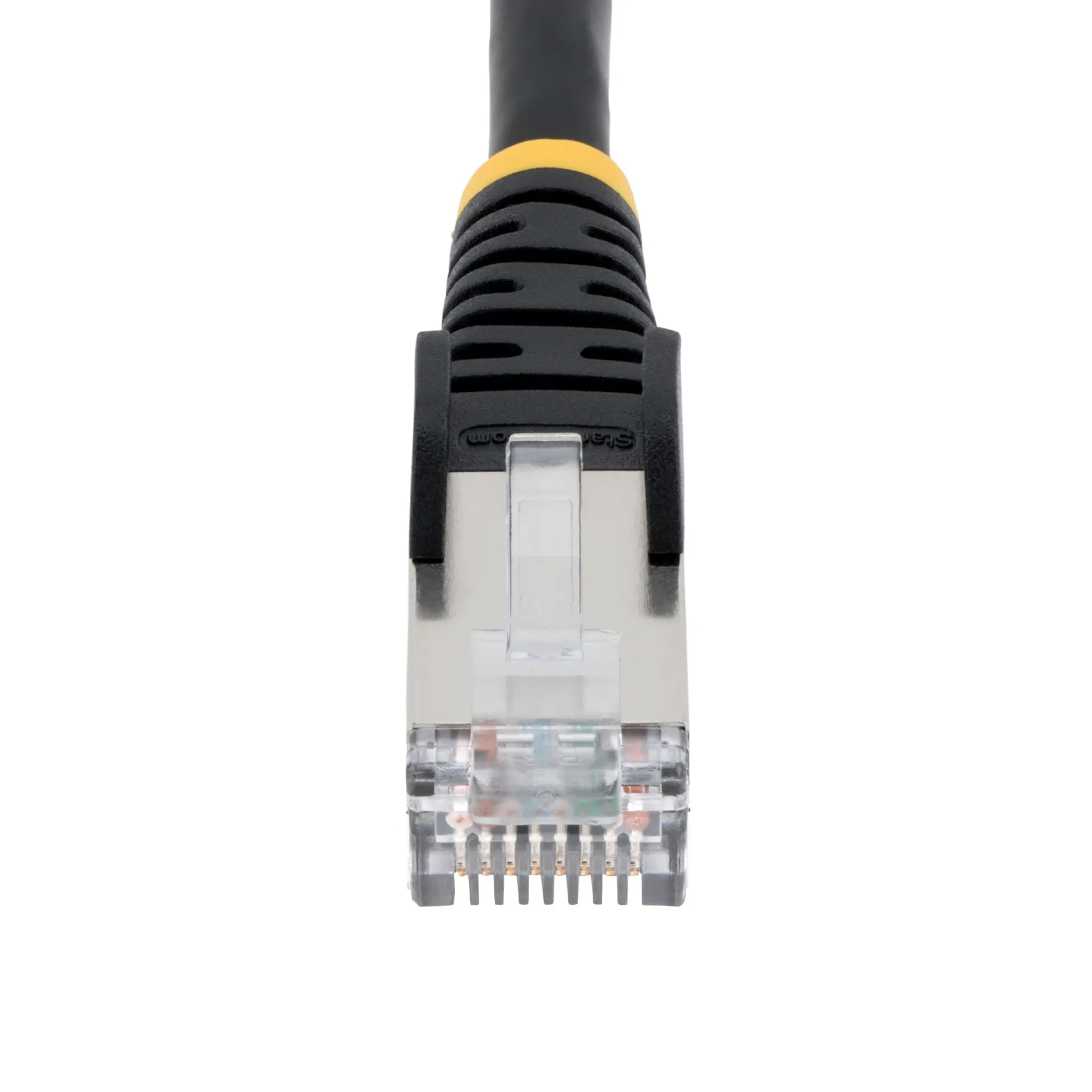 StarTech.com 50cm CAT6a Kabel - LSZH-Raucharm, Halogenfrei - 10 Gigabit RJ45 LAN Kabel - SFTP Patchkabel - Schwarz - CAT6a Verlegekabel - Abgeschirmtes Netzwerkkabel/Ethernet Kabel – Bild 4